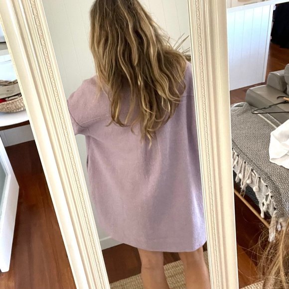 Decjuba Large 12 14 Jacket Mauve RRP $169 Mia Shacket Winter - Picture 8 of 15